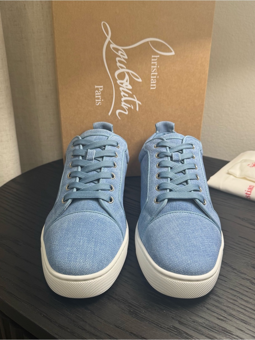 Christian Louboutin Louis Junior Orlato Sneakers Crosta Blue - Picture 2 of 8